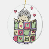 Quilting Woman Keramisch Ornament (Links)