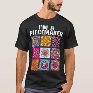 Quiltkunst voor grappige quiltster naaister moeder t-shirt
