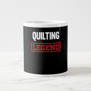 Quiltlegende Grappige geschenken Quilten liefheb Extra Grote Beker