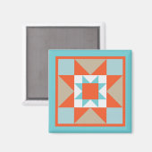 Quiltmagneet - Martha Washington Star Magneet (Voorkant / Achterkant)