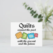 Quilts Connect Briefkaart (Staand voorkant)