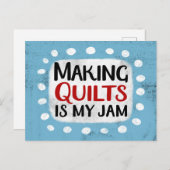 Quilts maken is mijn Briefkaart (Voorkant / Achterkant)
