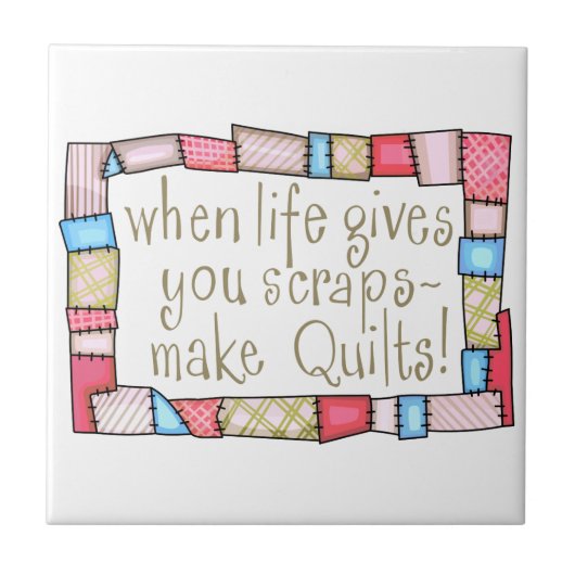 Quilts maken tegeltje (Voorkant)