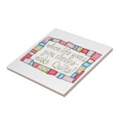 Quilts maken tegeltje (Zijkant)