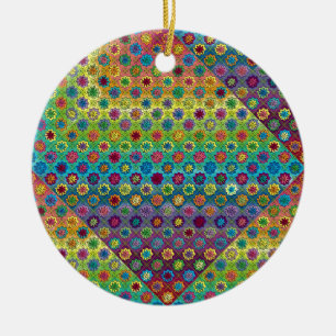 Quilty als geladen keramisch ornament