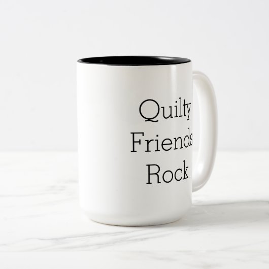Quilty Friends Rock mok aan twee zijden (Voorkant rechts)