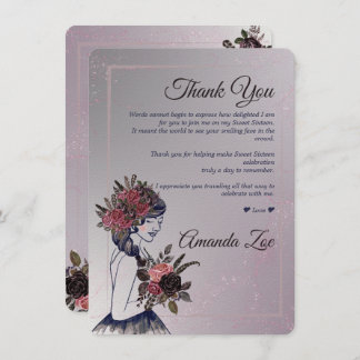 Quince Años Carte de remerciements os