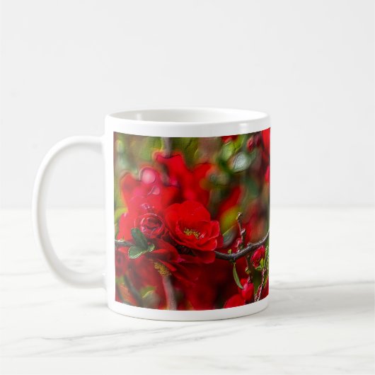 Quince Branch Painterly Coffee Mok (Links)