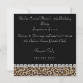 QUINCEANERA15e CHEETAH BLING Invitations Anniversa (Dos)