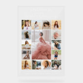 Quinceañera 15 Photo Collage Anniversaire Bienvenu (Recto)