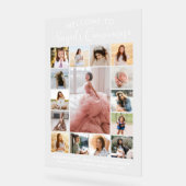 Quinceañera 15 Photo Collage Anniversaire Bienvenu (Angle)