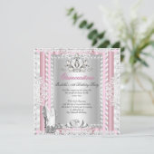 Quinceanera 15e verjaardag Pink Shoes Deco Kaart (Staand voorkant)