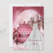 Quinceanera 15e verjaardagsfeest kaart (Voorkant)