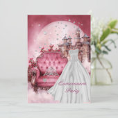 Quinceanera 15e verjaardagsfeest kaart (Staand voorkant)