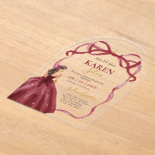 Quinceanera Acrylic Invitation (Poser)