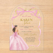 Quinceanera Acrylic Invitation (Recto)