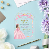 Quinceanera Acrylic Invitation (Insitu (Mariage))