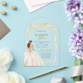 Quinceanera Acrylic Invitation (Insitu (Mariage))