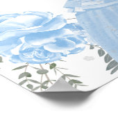 Quinceanera Affiche de bienvenue Dusty Blue robe F (Coin)