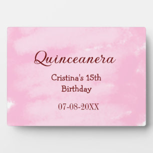 Quinceanera anos 15e verjaardag voeg naam textuur fotoplaat