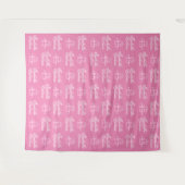 Quinceanera Backdrop Stap en Herhaal Wandkleed (Voorkant (horizontaal))