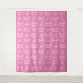 Quinceanera Backdrop Stap en Herhaal Wandkleed (Voorkant)