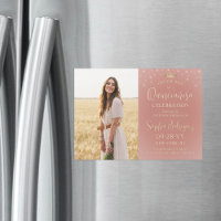 Quinceañera Bewaar de datum Foto Roos Gold Sparkle