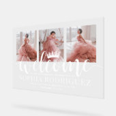 Quinceañera Bienvenue & Merci 3 Collage photo (Angle)