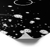 Quinceanera Black Silgliter Welkom Poster (Hoek)