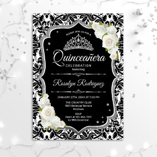 Quinceanera - Black White Silver Kaart
