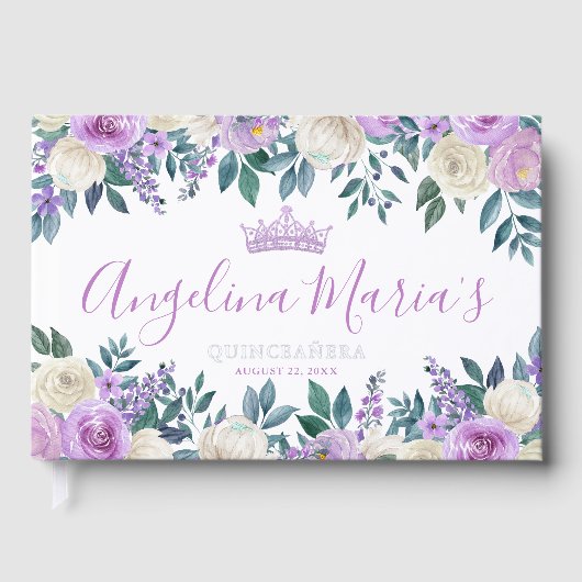 Quinceanera blanc floral (Recto)