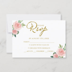 Quinceanera Blush Bloemkaart