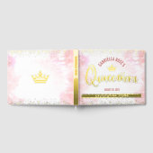 Quinceañera Blush Pink Crown Script Real Gold Foil (Complet)