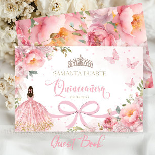 Quinceañera Blush Pink Gold Livre d'or