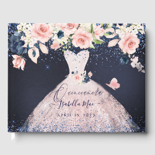 Quinceanera Blush Princess Glitter Gown Confetti G Gastenboek