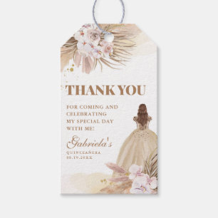 Quinceanera Boho Pampas Floral Mis Quince Anos Cadeaulabel