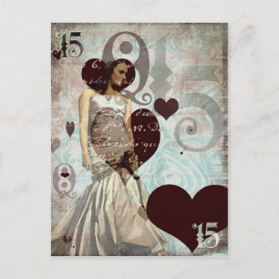 Quinceanera-Briefkaart Uitnodiging Briefkaart