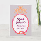 Quinceanera Butterflies Tiara Crown Squiggle Programma (Voorkant)