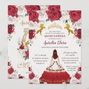 Quinceañera Charro Dress Princess Crown Horses Kaart