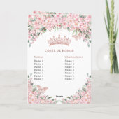 Quinceañera Cherry Blossoms Rose Gold Programme (Dos)