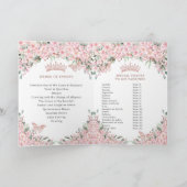 Quinceañera Cherry Blossoms Rose Gold Programme (Intérieur)