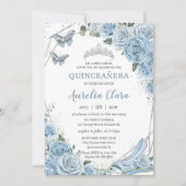 Quinceañera Cinderella Princess Baby Floral Kaart (Voorkant)