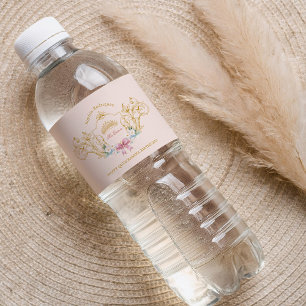 Quinceanera Classy Crown Lijst Custom Waterfles Etiket