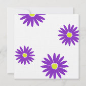 Quinceanera Delightful Daisy Bericht Tekst Paarse Kaart (Achterkant)