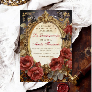 Quinceañera Donkere Fantasy Gotische Romantiek Kaart