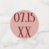 Quinceanera Elegant Roze 15e Verjaardagsfeestje Confetti (Kleine voorkant)