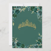 Quinceañera Emerald Green Floral Invitation (Dos)