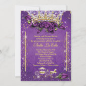 Quinceañera et Sweet 16 Invitations de fête (Dos)