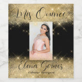 Quinceañera Événement Vin Favoriser Étiquette Pers (Étiquettes simples)