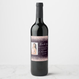 Quinceañera Event Wine Favor Label Gepersonaliseer Wijn Etiket